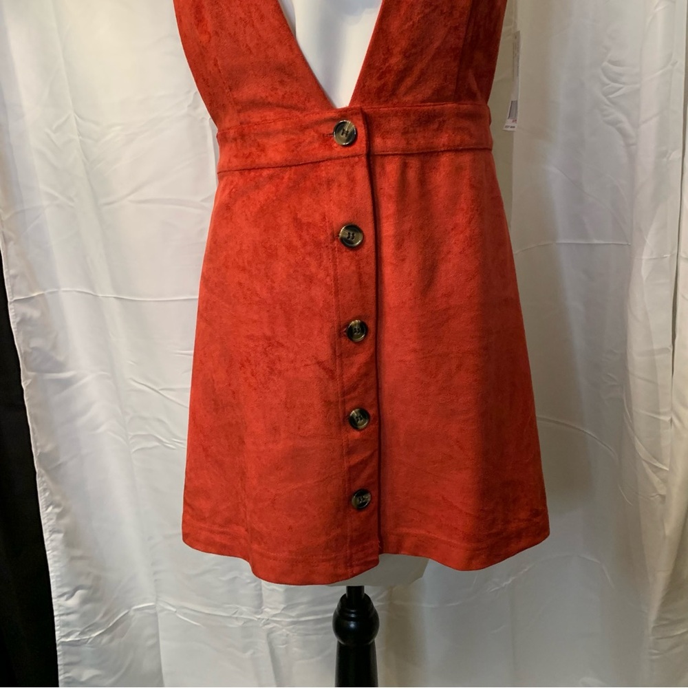 Forever 21 Rust Orange Button-Down Dress (SZ M) - Picture 4 of 10